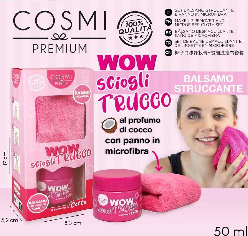 Set balsamo struccante e panno in microfibra