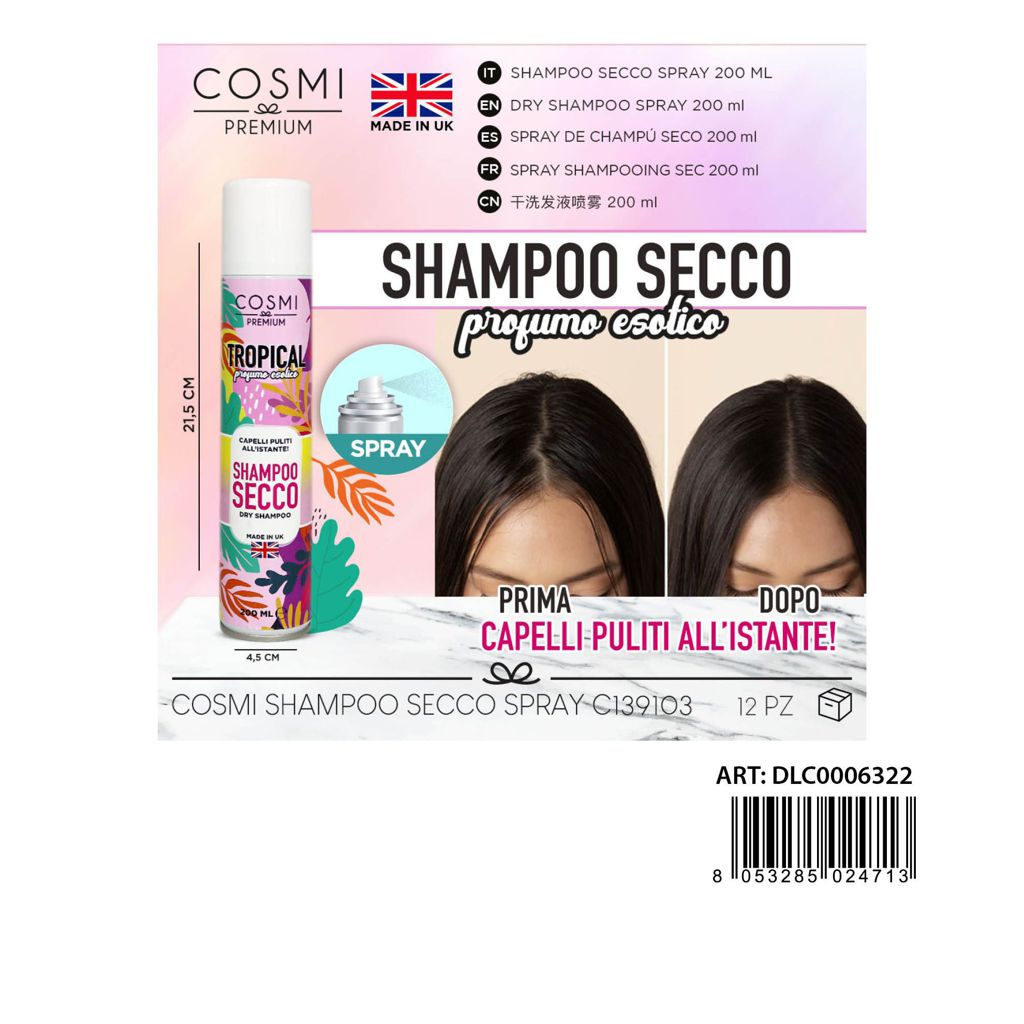 COSMI Shampoo Secco Spray