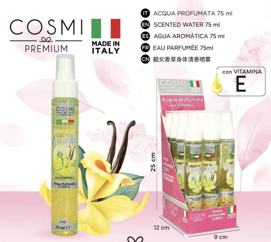 Acqua profumata corpo vaniglia 75ml