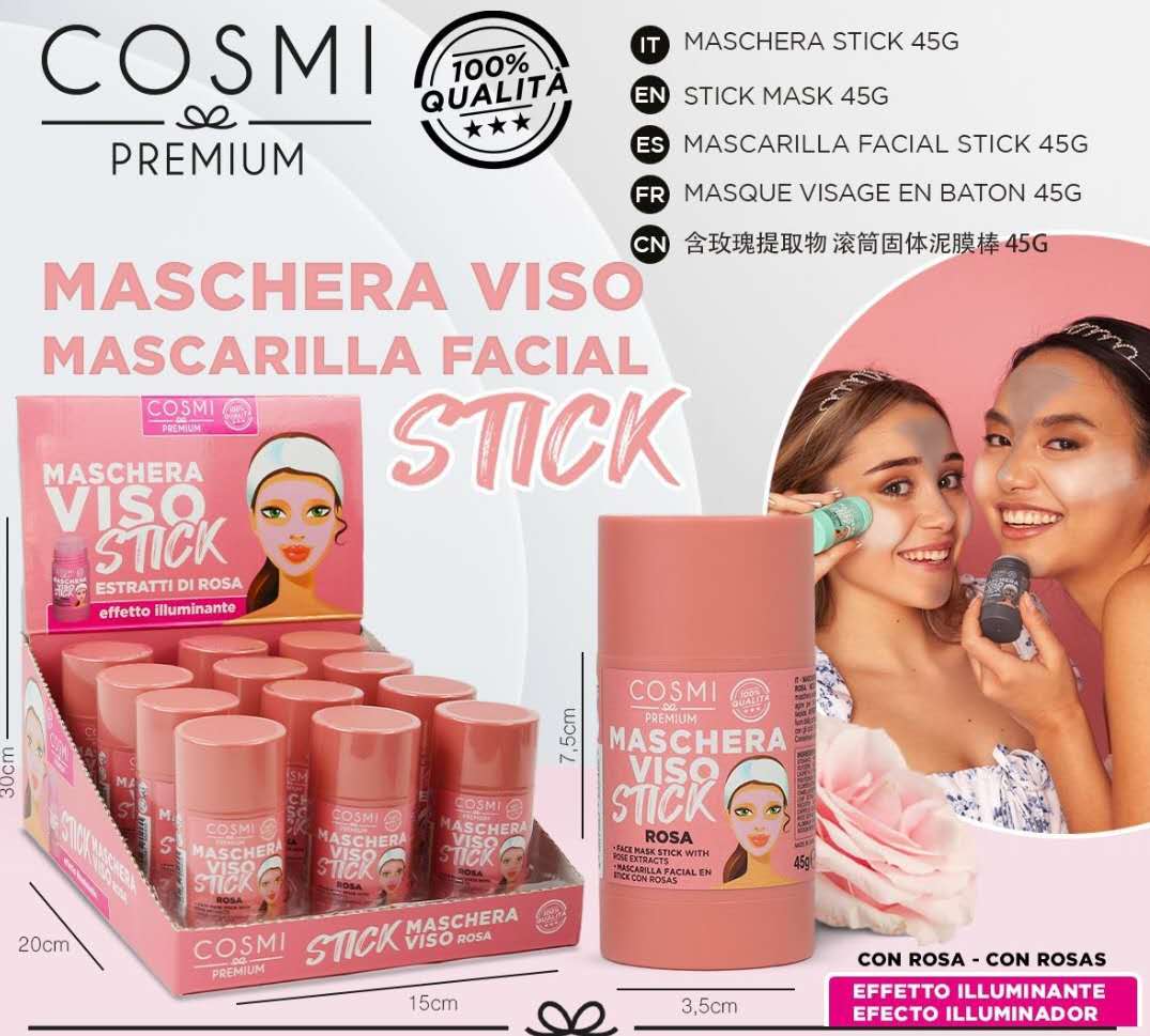 Maschera Viso Stick effetto illuminante