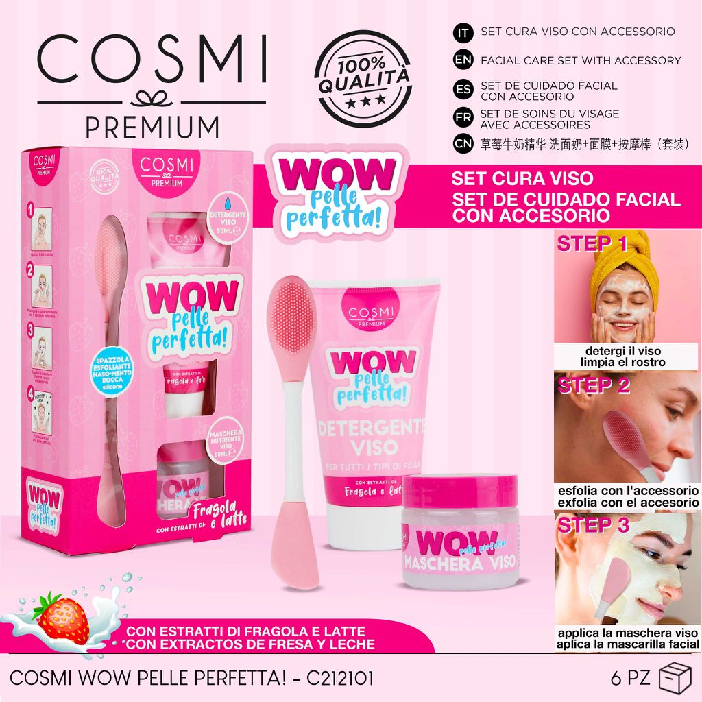 SET CURA VISO CON ACCESSORIO