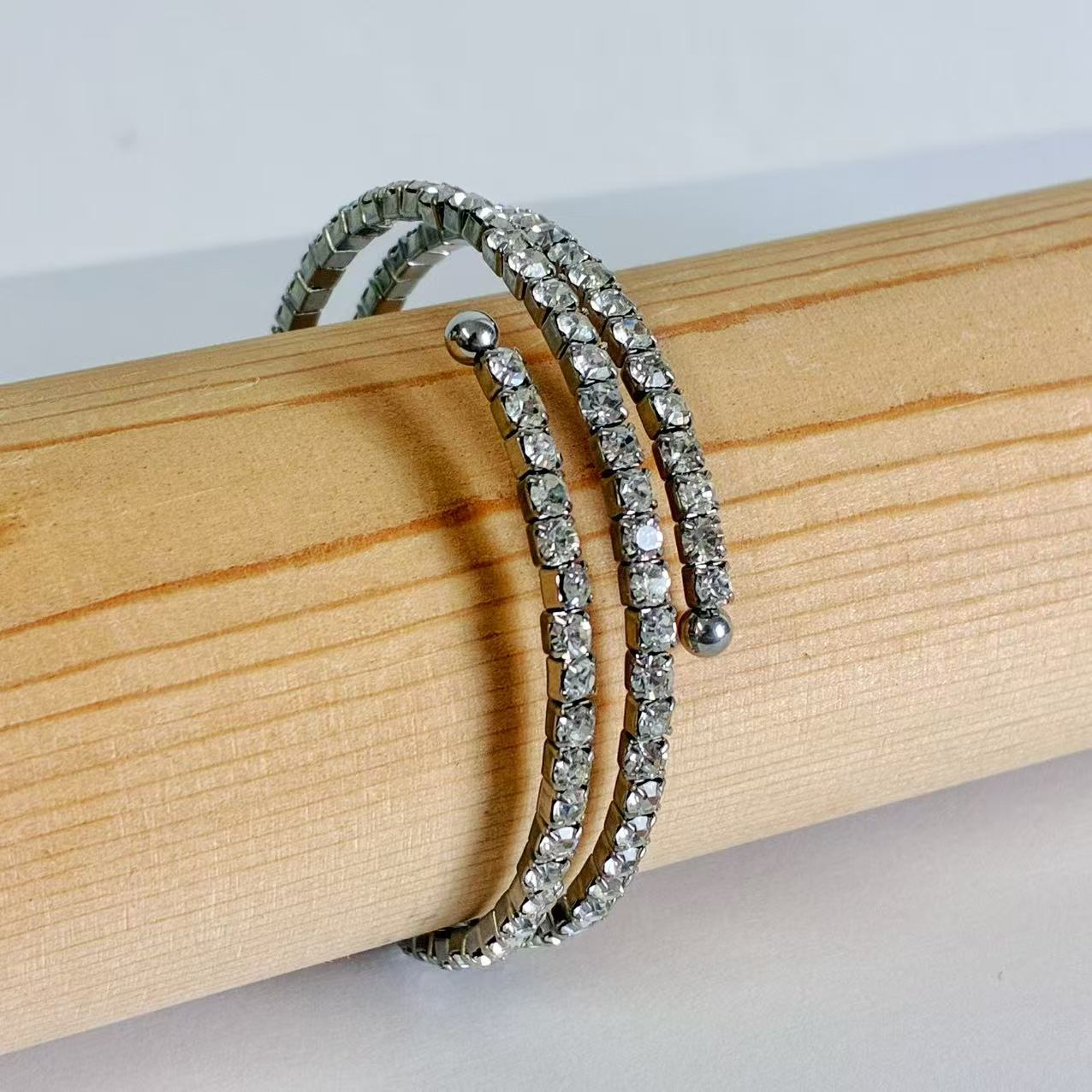 Bracciale tennis semirigido