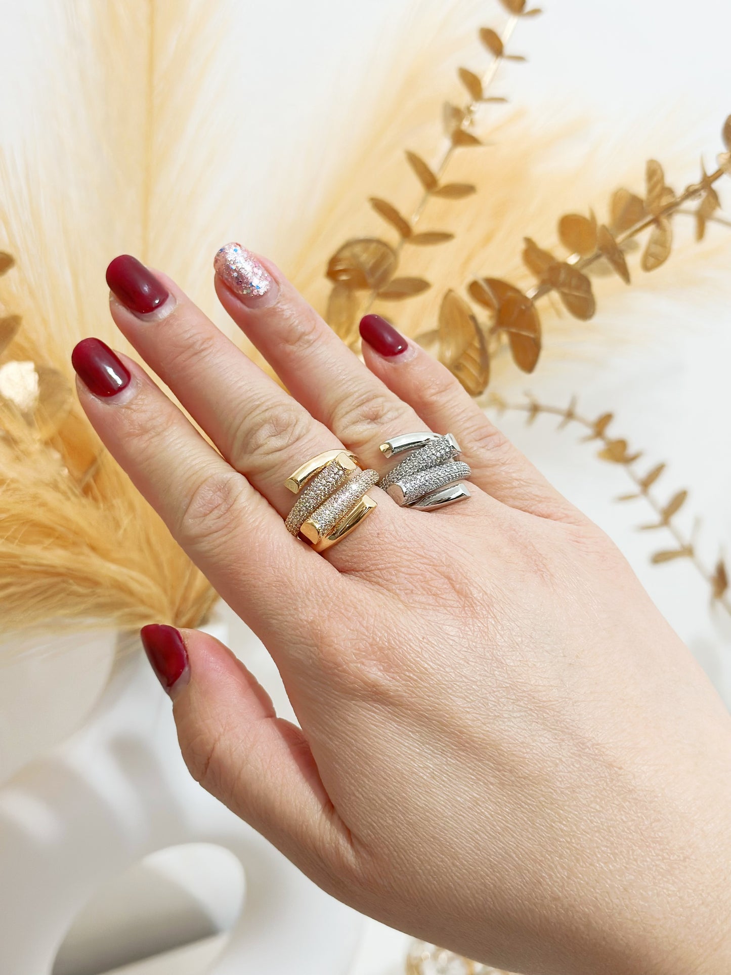 Anello regolabile in ottone (A17)