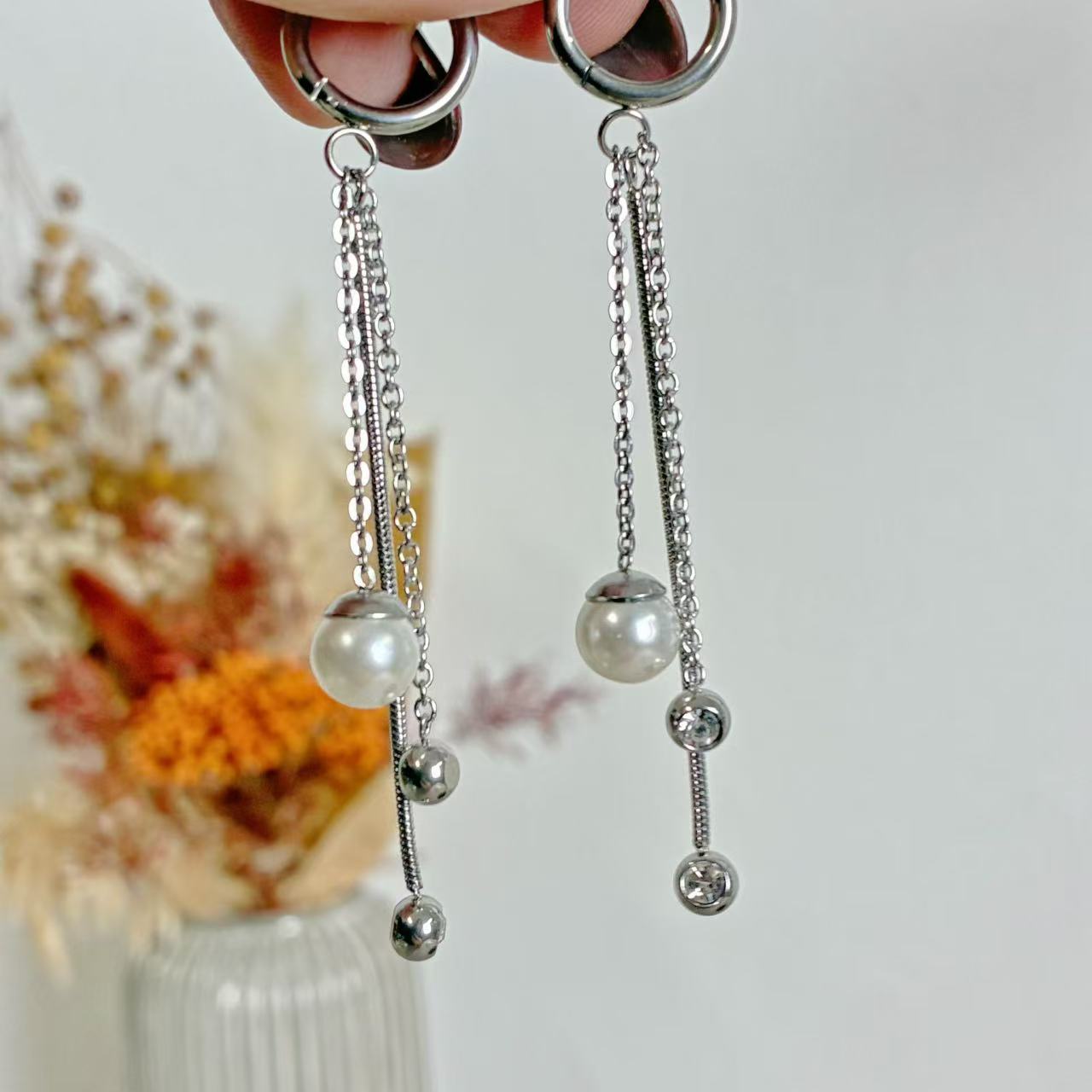 Orecchini “Caduta di Perle”