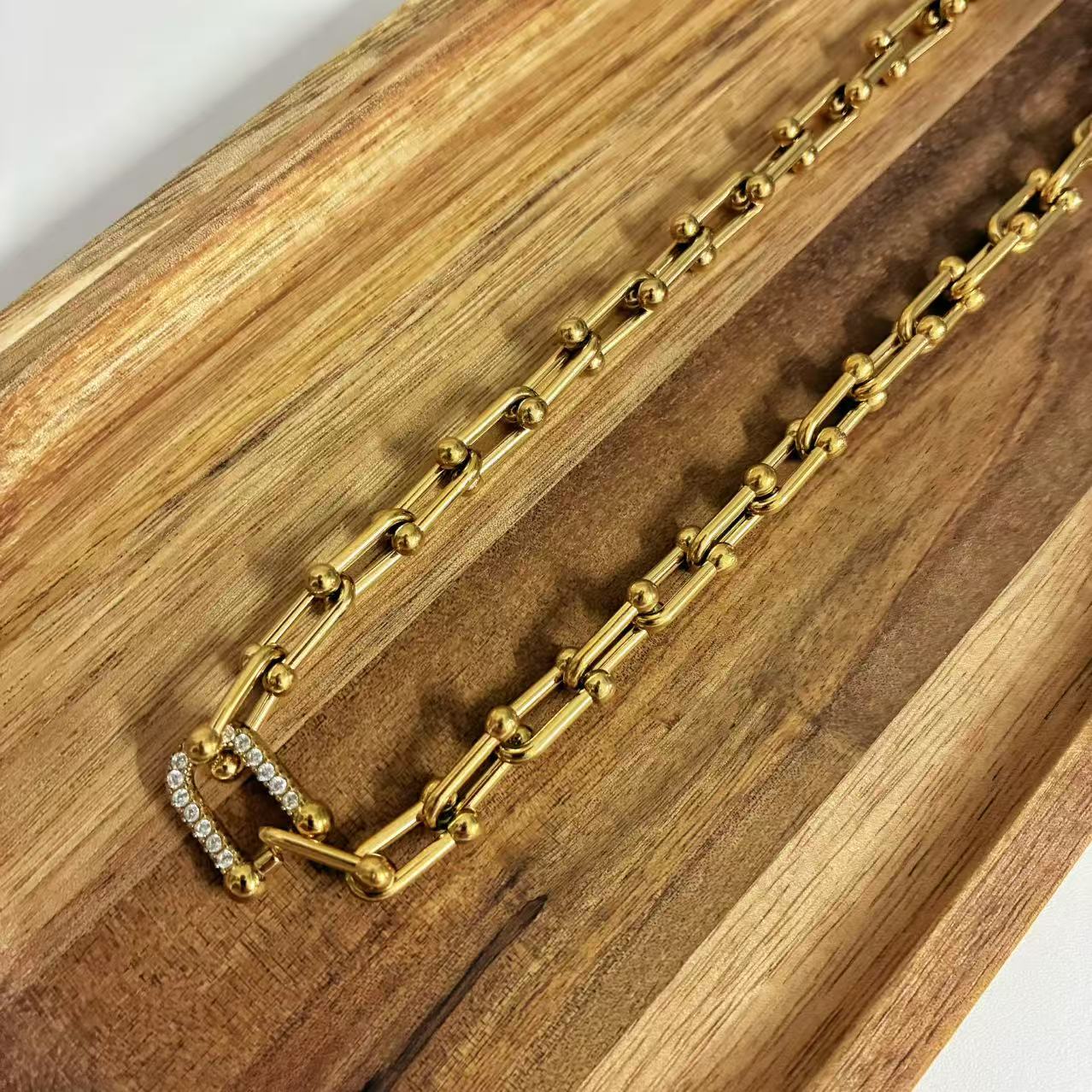 (C060) COLLANA CATENA IN ACCIAIO INOX | Chain necklace in stainless steel