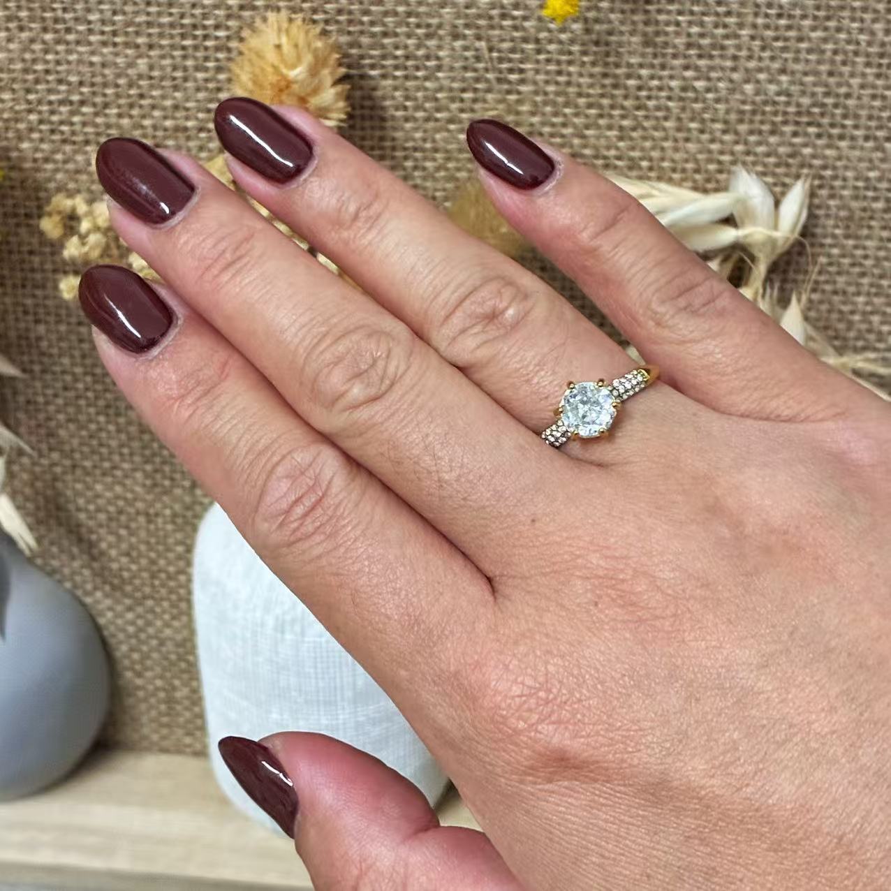 (A145)Anello punto luce chevalier regolabile