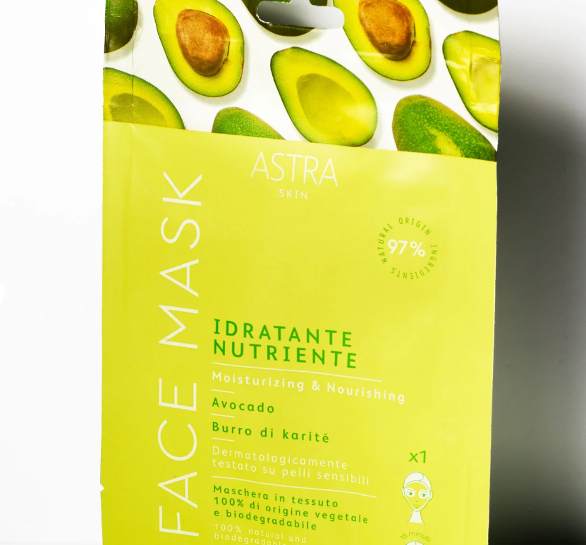 FACE MASK IDRATANTE NUTRIENTE - Maschera Viso in Tessuto