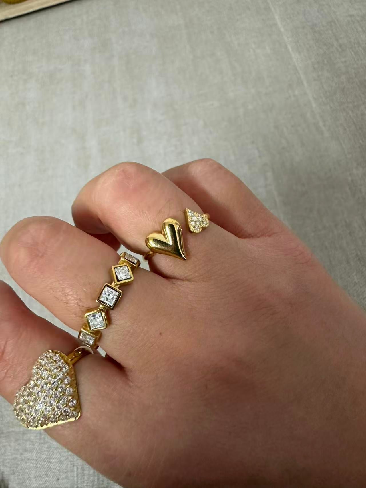 ANELLO DOPPIO CUORE FANTASY