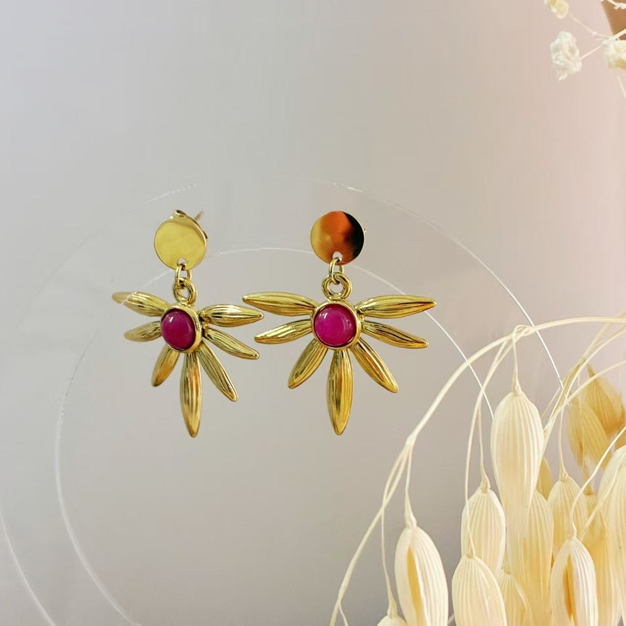 Orecchini “Fiore di Sole” – Eleganza Naturale