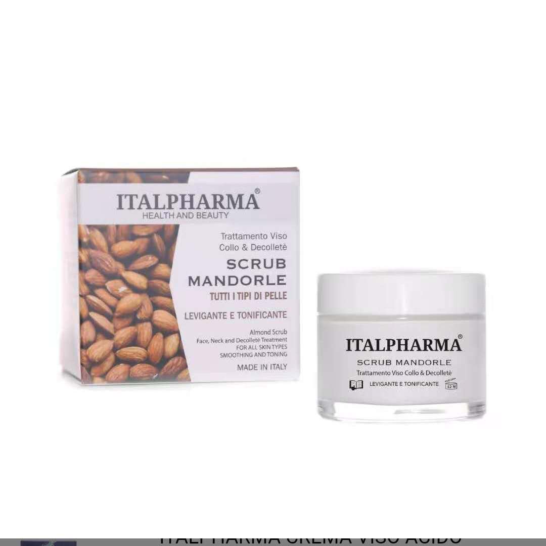 Scrub viso mandorle per tutti i tipi di pelle 50ml