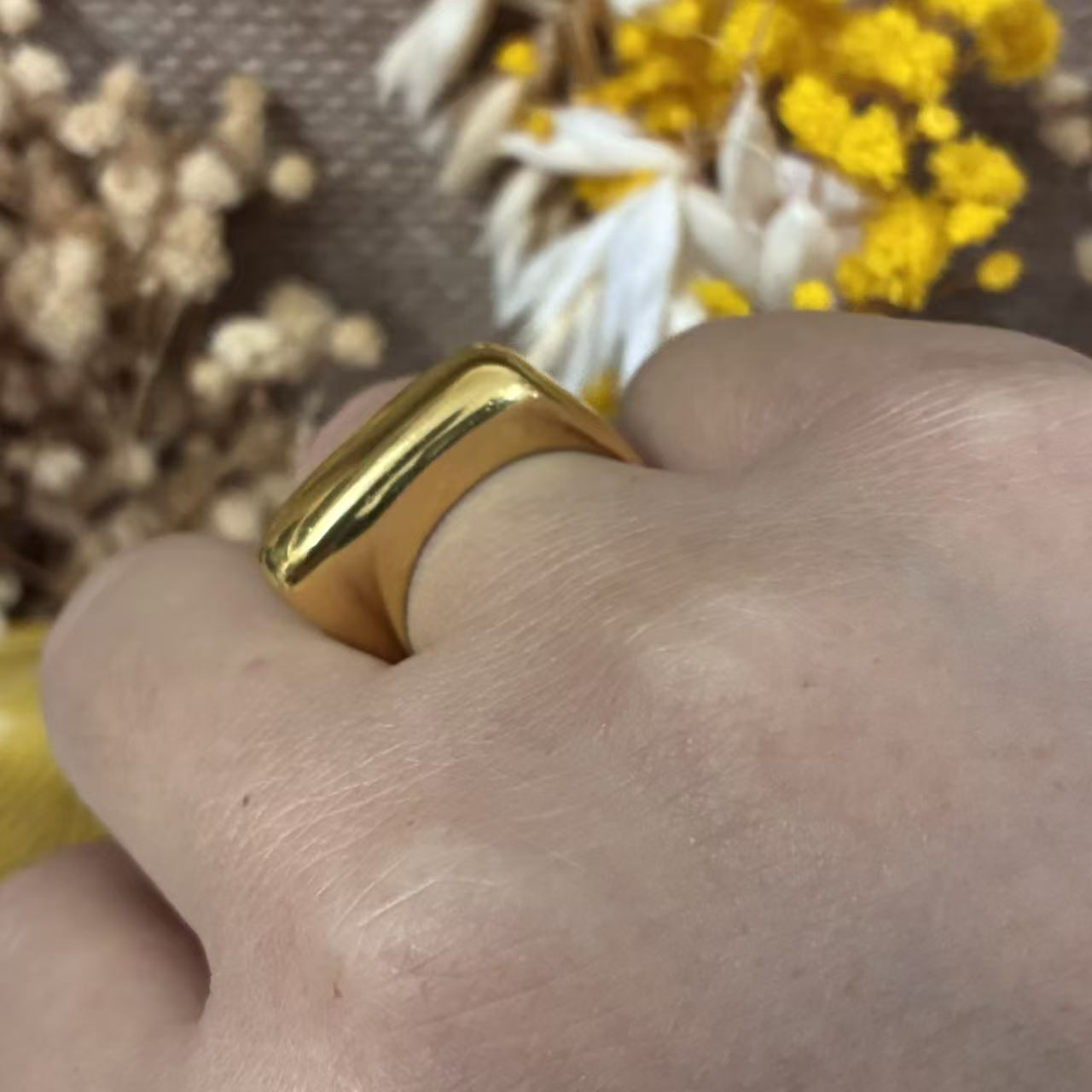 Anello bombato minimal