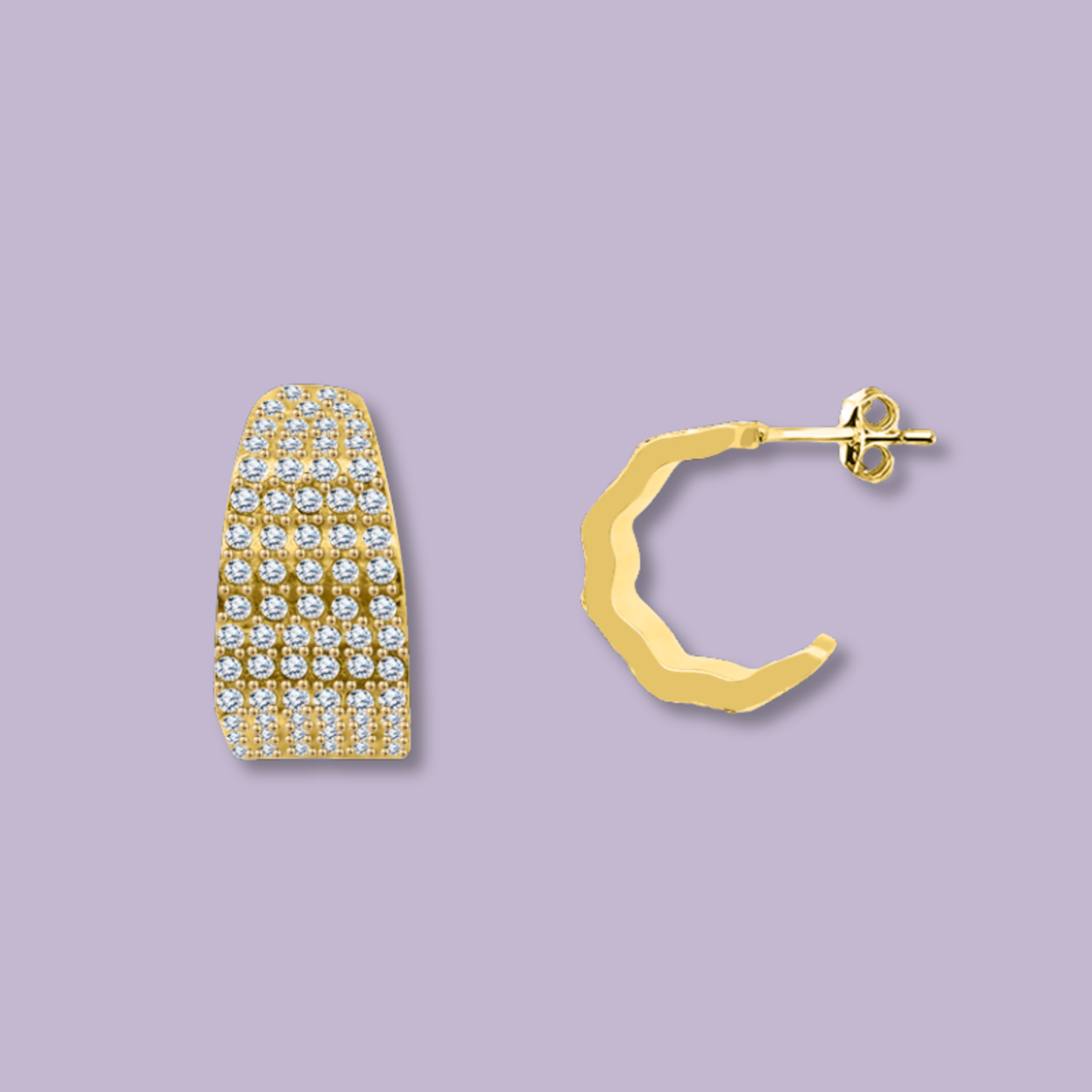 (O154)Orecchini curva chevalier