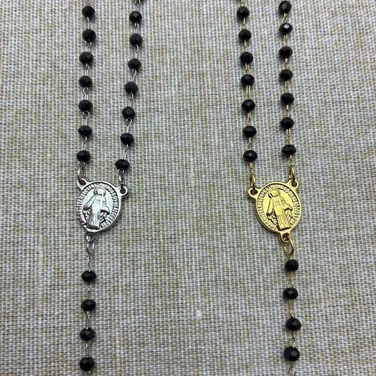 (C353)Collana rosario 45cm