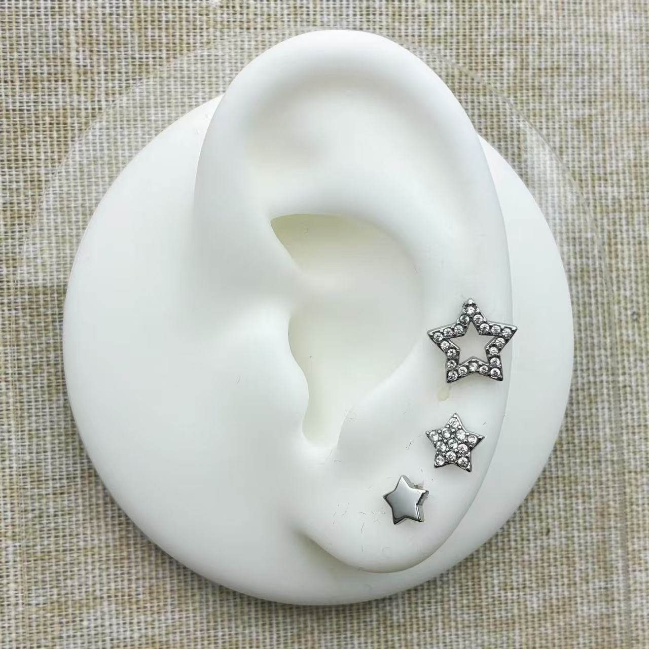 (O194)Set 4 orecchini stelline