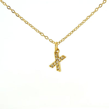 Collana Lettera Pavé – Iniziale Luminosissima