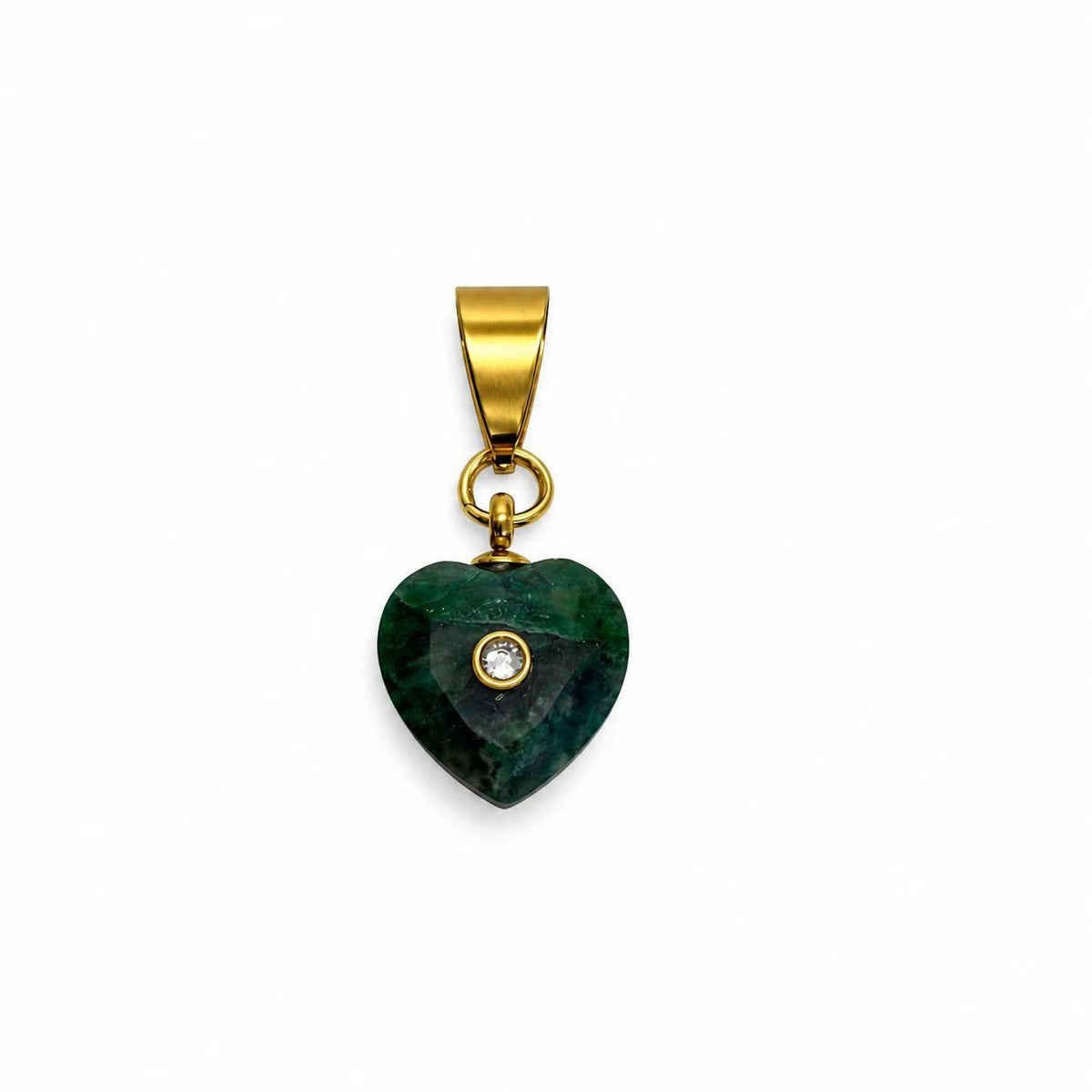Collana Stone Heart in acciaio inox