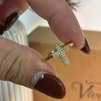 Anello “Croce Brillante”