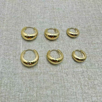 (O158)Set 3 orecchini cerchi (3 misure diverse)