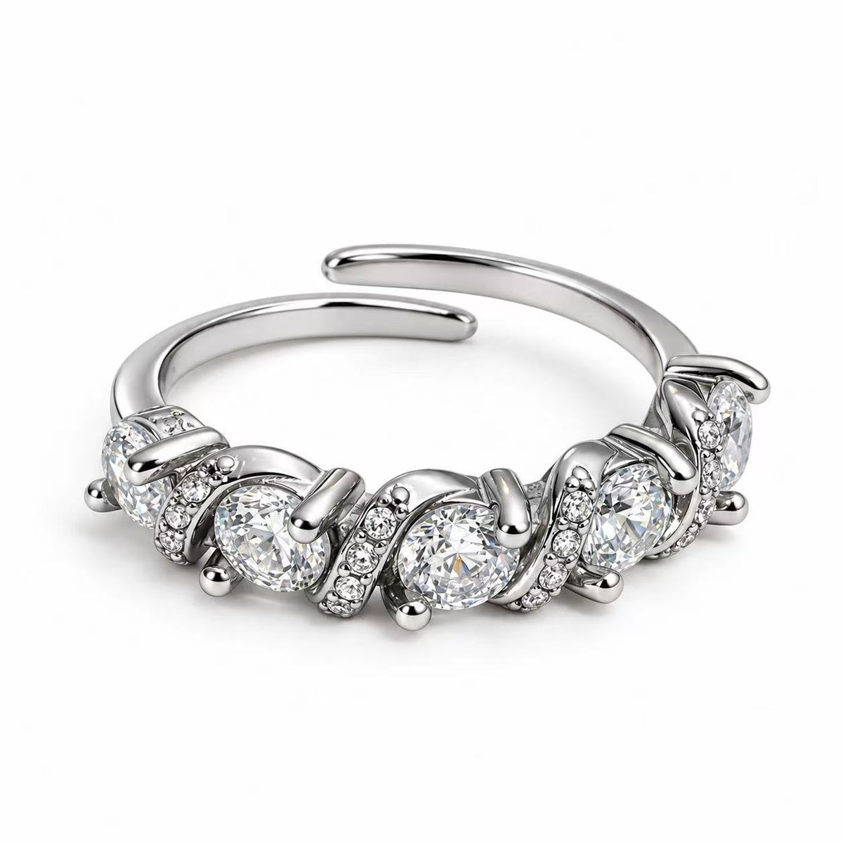 Anello Ghirlanda | in acciaio inox