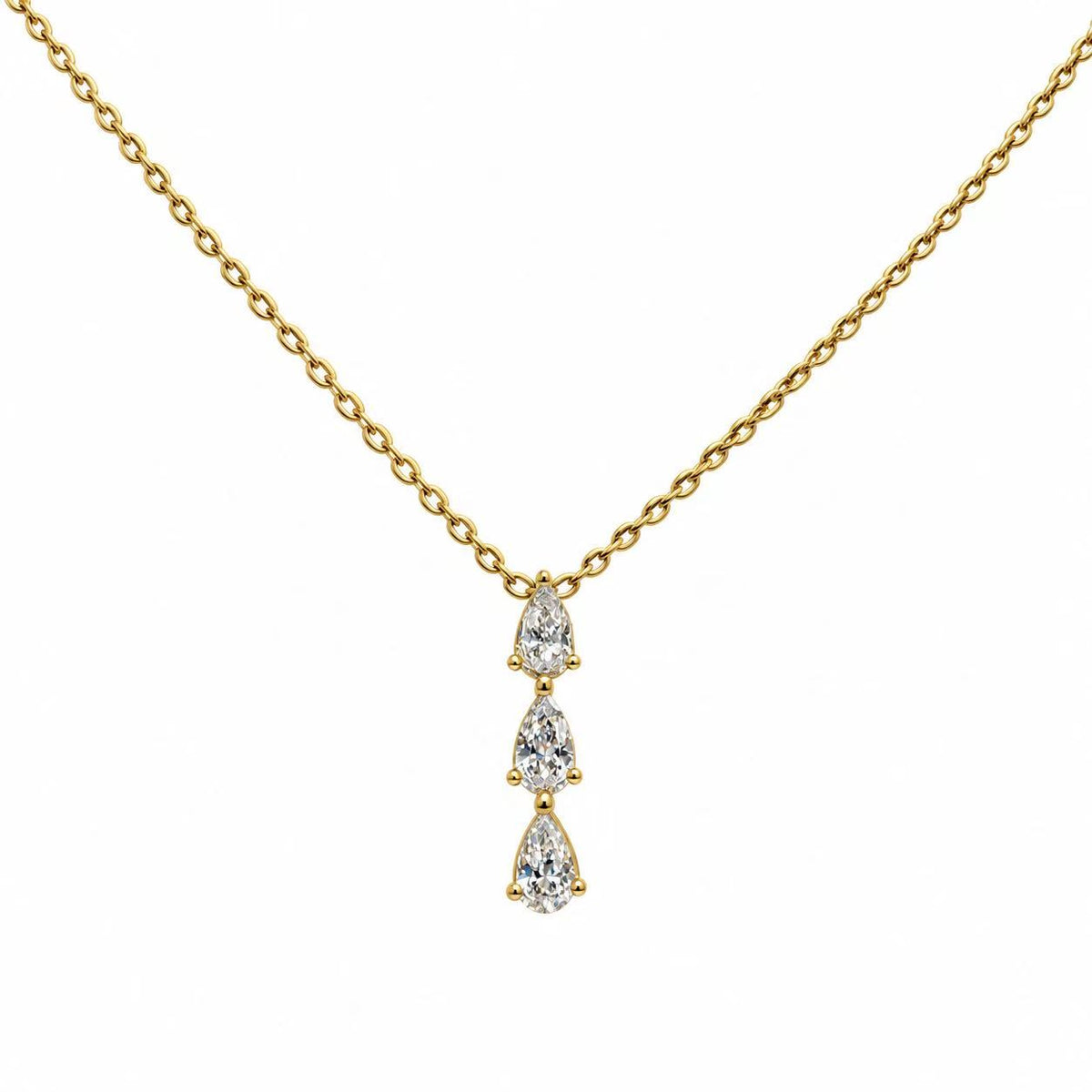 Collana Cascata di Stelle | 45cm | in acciaio inox