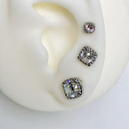 Set 3 Orecchini “Quadrato Royale”