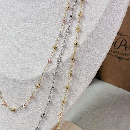 Collana Singola con pepite 3 lunghezze diverse