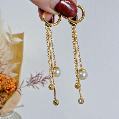 Orecchini “Caduta di Perle”