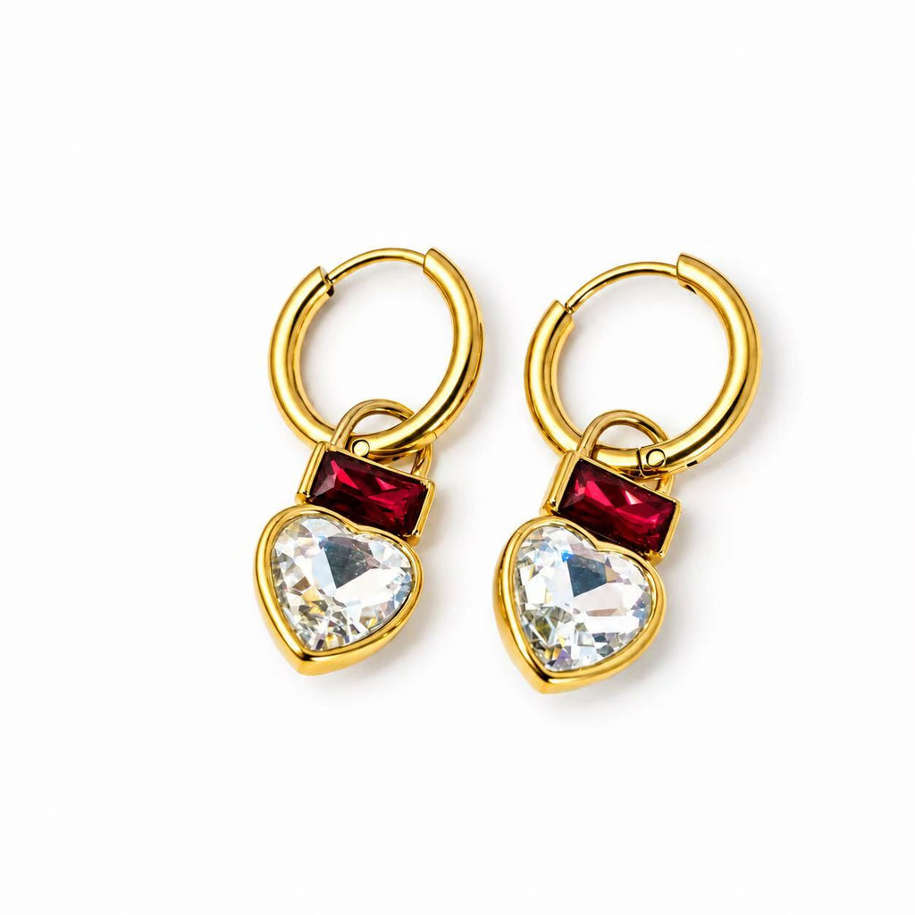 Orecchini Lucchetto del Cuore | in acciaio inox