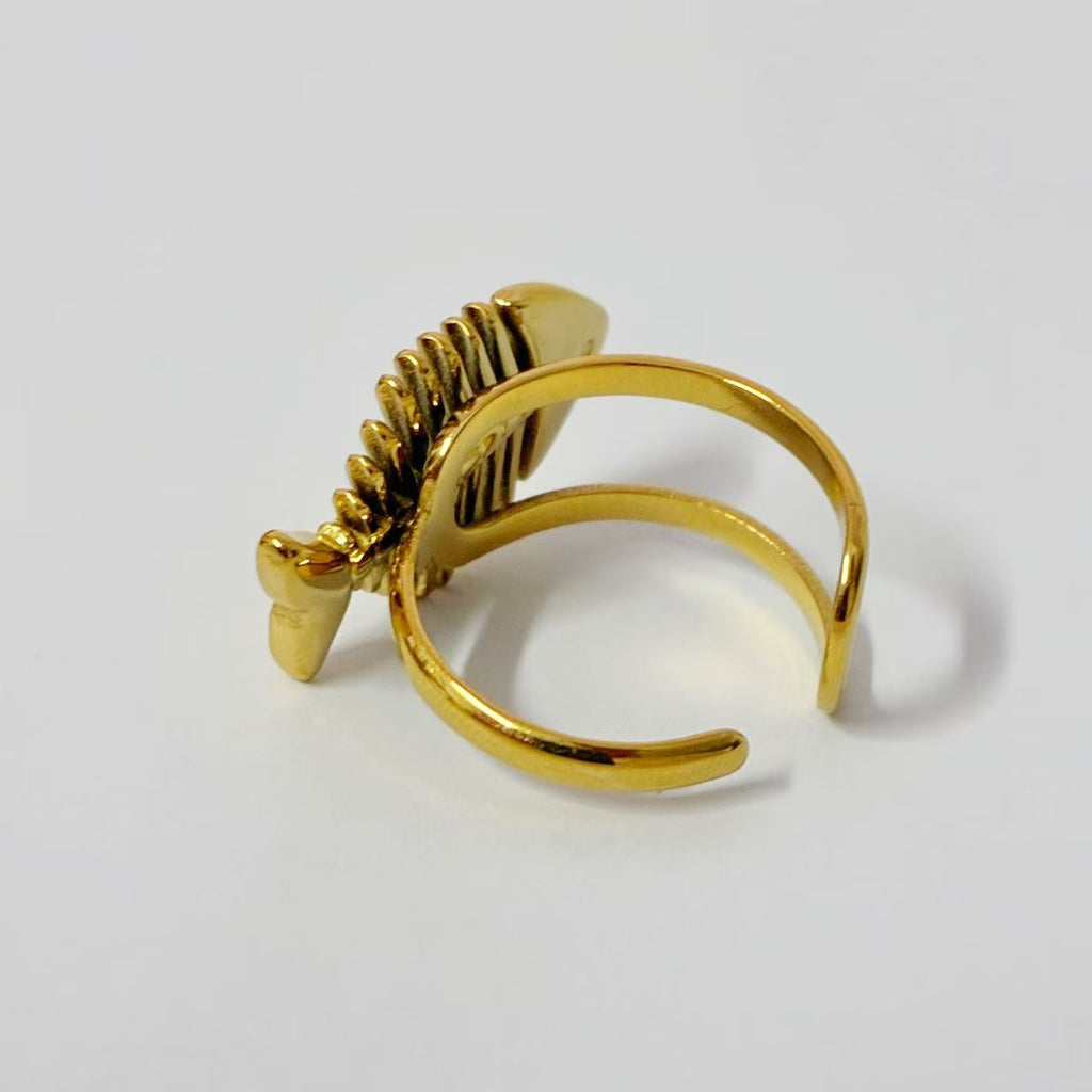 Anello "lisca" | in acciaio inox