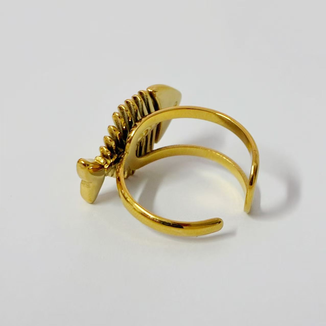 Anello "lisca" | in acciaio inox