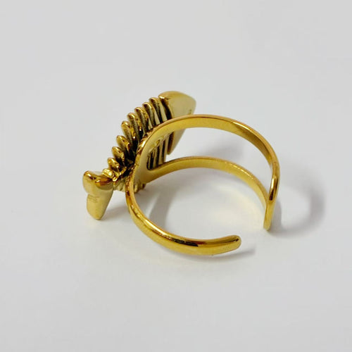 Anello "lisca" | in acciaio inox