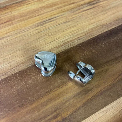 (O073)ORECCHINI PENDENTI CON ZIRCONI IN ACCIAIO INOX