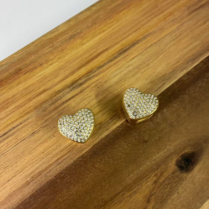 (O073)ORECCHINI PENDENTI CON ZIRCONI IN ACCIAIO INOX