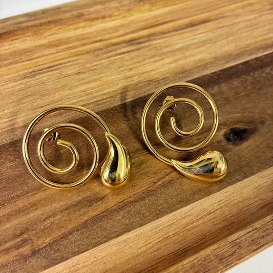 (O074)ORECCHINI DONNA CERCHI IN ACCIAIO INOX