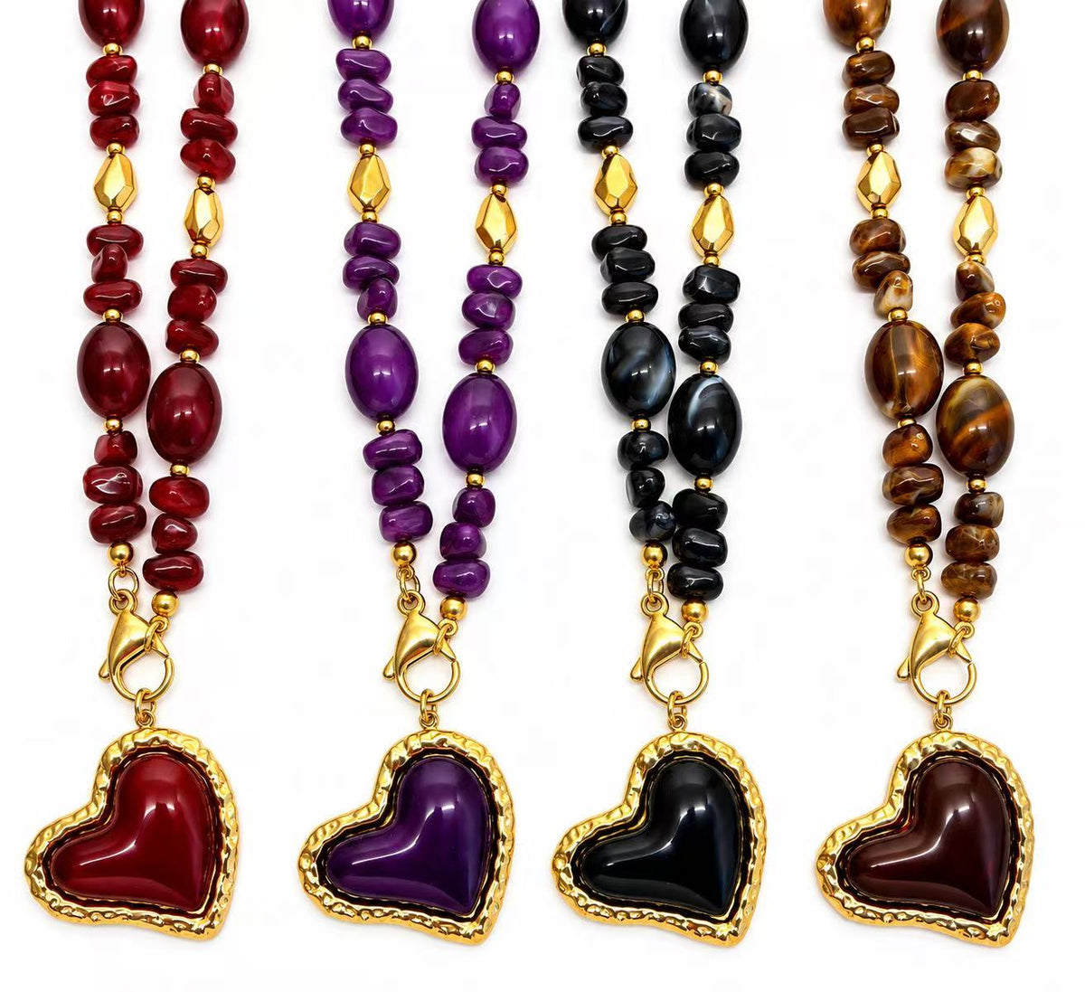 Collana Cuore Naturale | in acciaioi inox