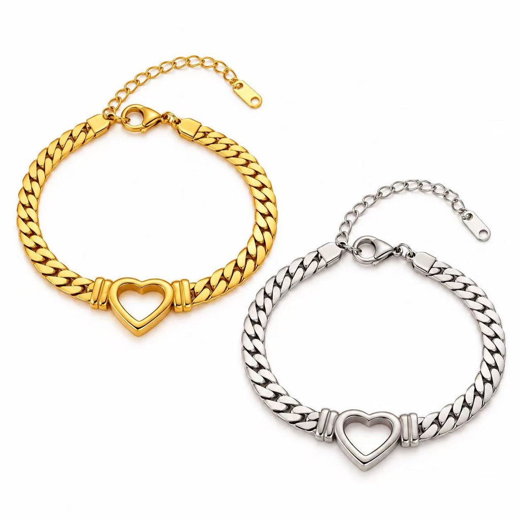 Bracciale Heart Link | in acciaio inox