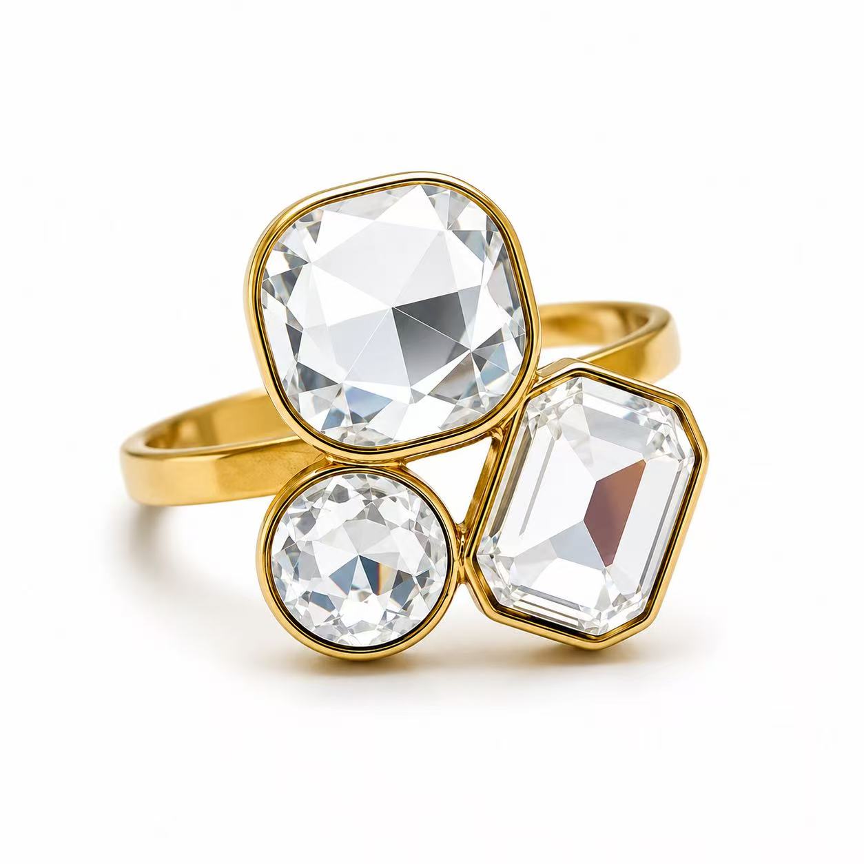 Anello “Tria” | in acciaio inox