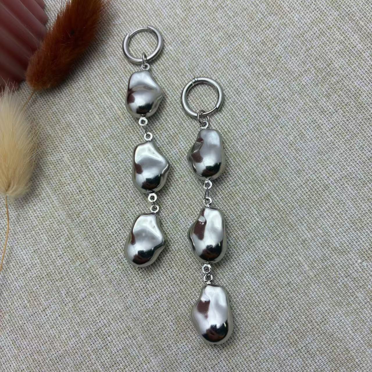 (O235)Orecchini hoop Fave