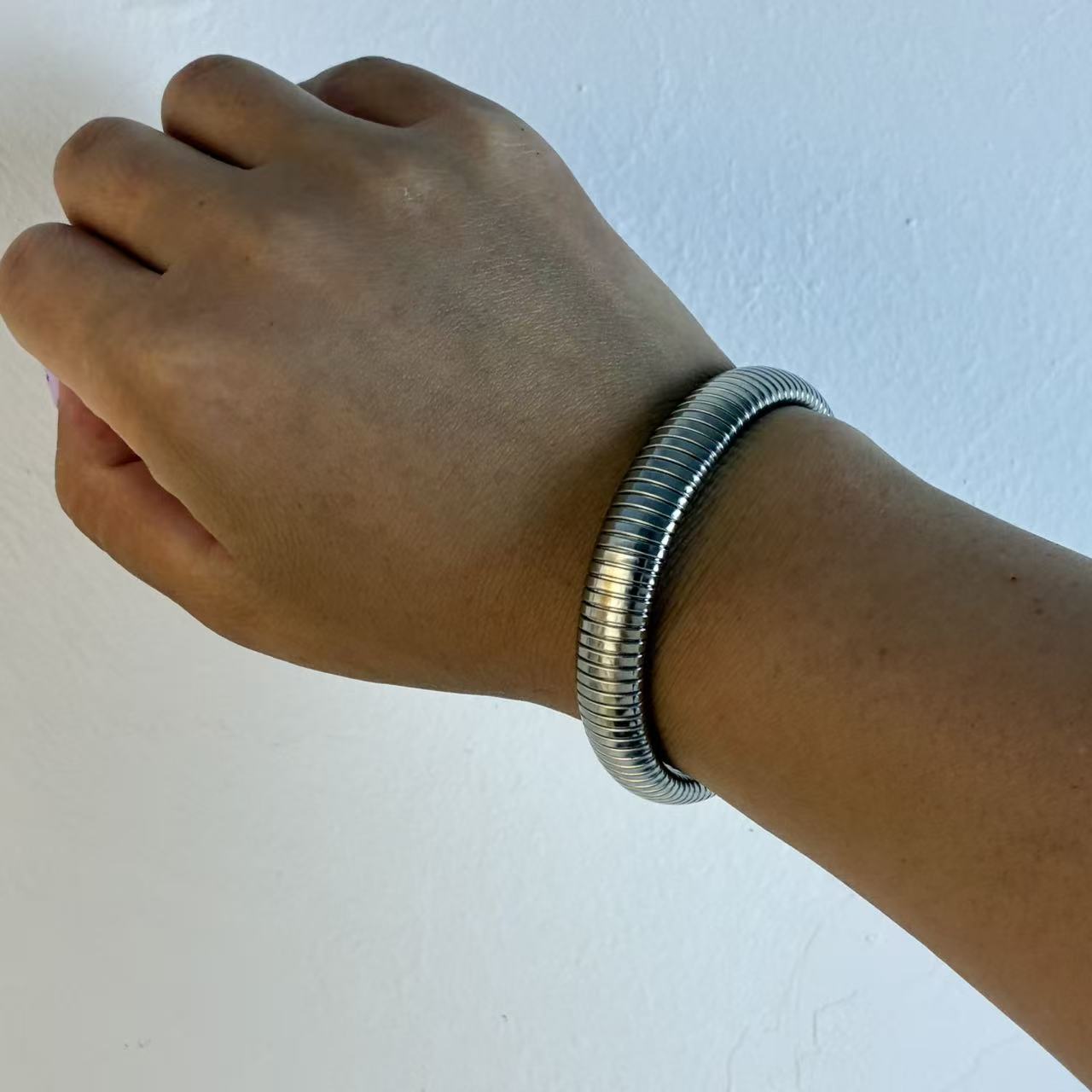 Bracciale ”Tubo gas“ | in acciaio inox