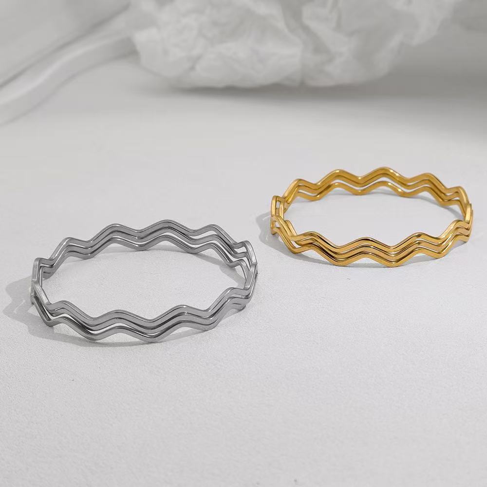 Set 3 bracciali “Vibra” | in acciaio inox