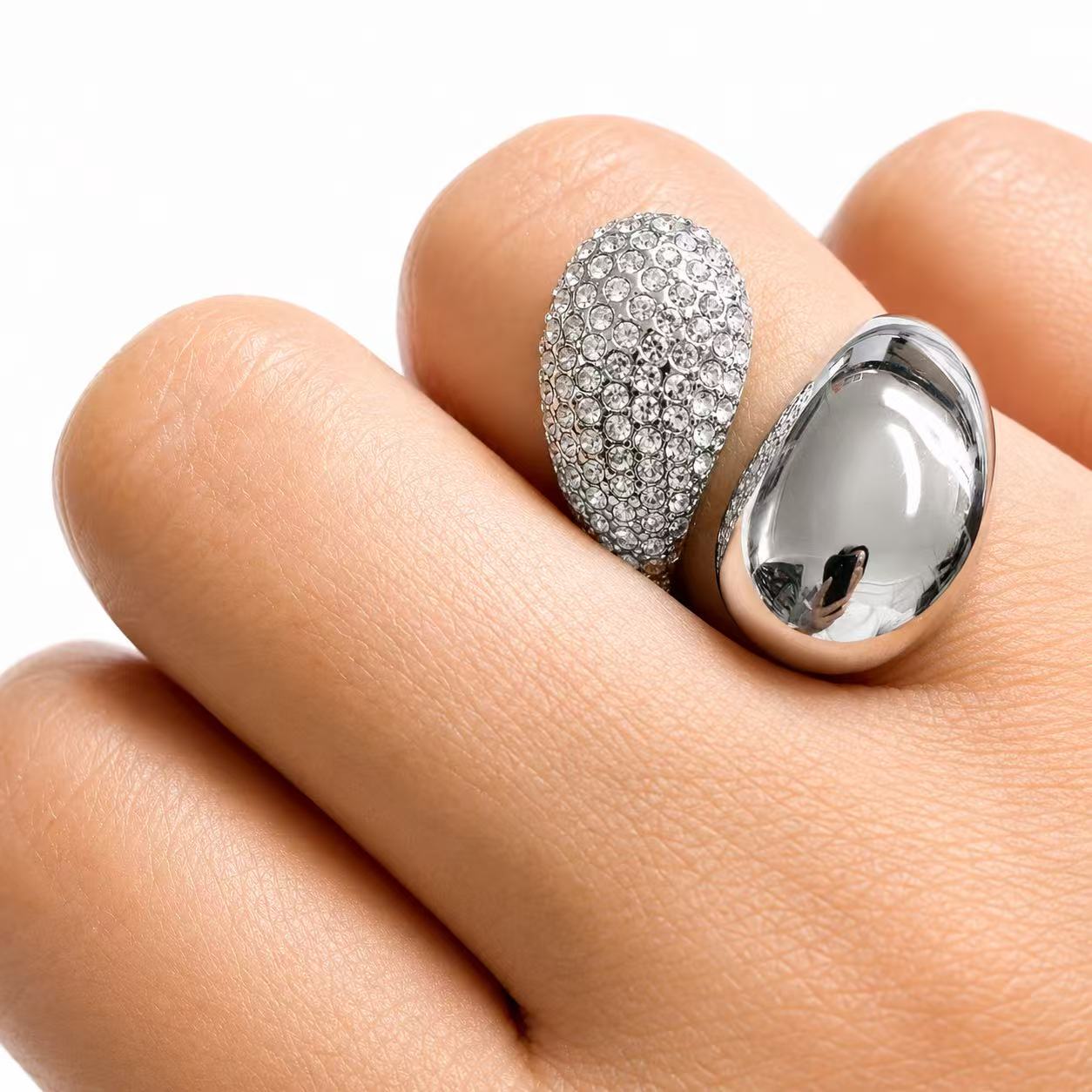 Anello “Waterdrop” | in acciaio inox
