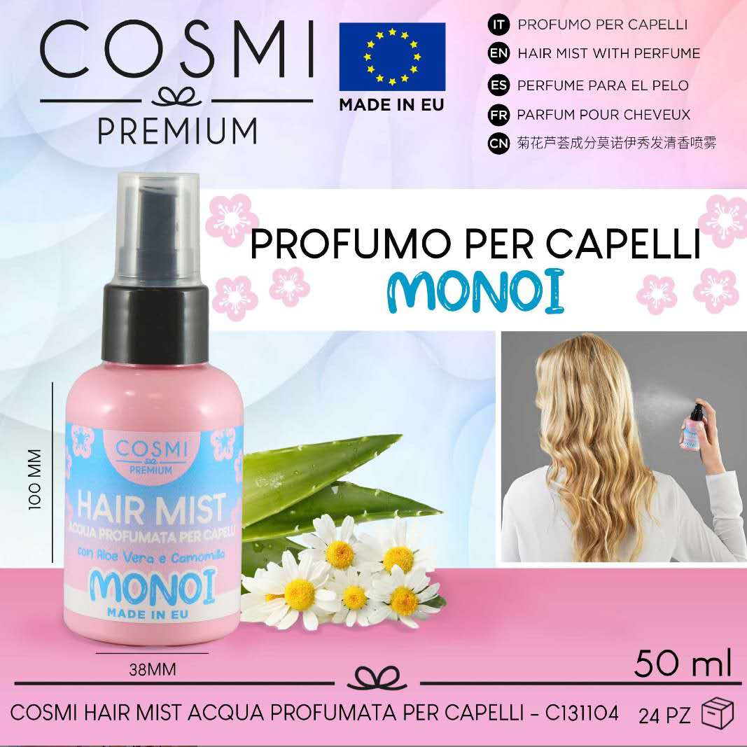 Acqua profumata per capelli