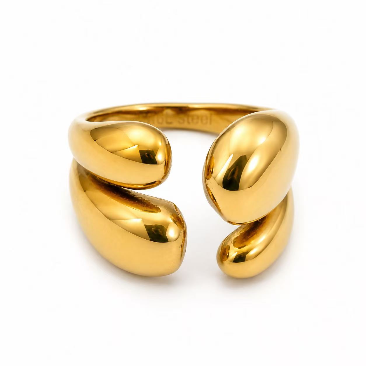 Anello “Abbraccio” | in acciaio inox