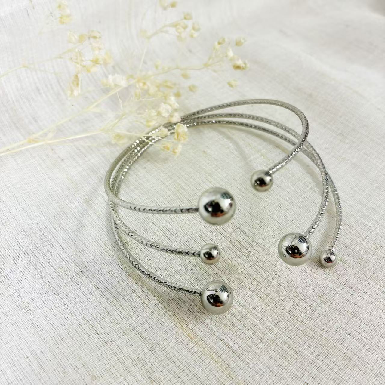 (AVB001) AVANBRACCIO DONNA REGOLABILE IN ACCIAIO INOX