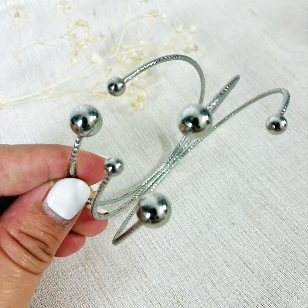 (AVB001) AVANBRACCIO DONNA REGOLABILE IN ACCIAIO INOX