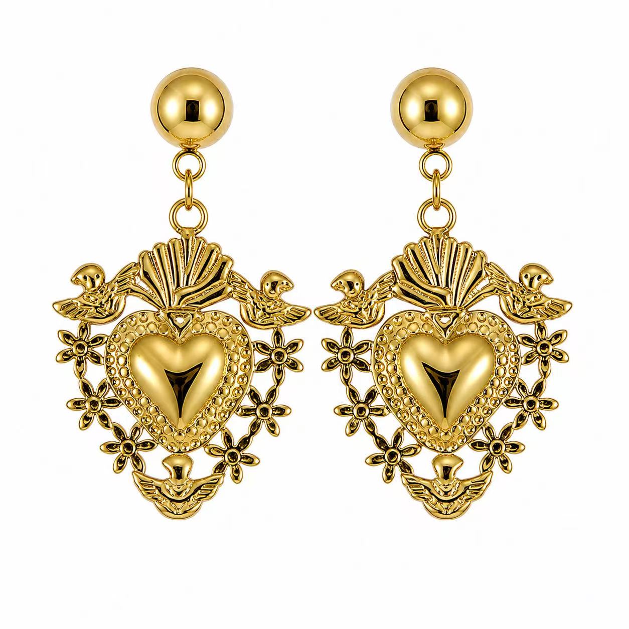 Orecchini “Heart” | in acciaio inox