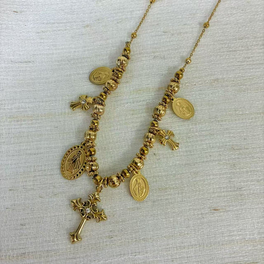 (C110)COLLANA DONNA IN ACCIAIO INOX | WOMEN'S NECKLACE IN STAINLESS STEEL