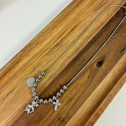 (C113)COLLANA DONNA IN ACCIAIO INOX | WOMEN'S NECKLACE IN STAINLESS STEEL