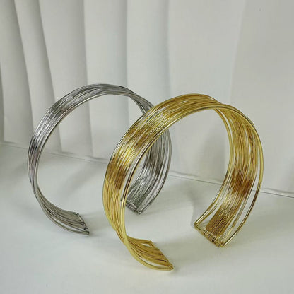 (C127)Collana semirigida regolabile in acciaio inox