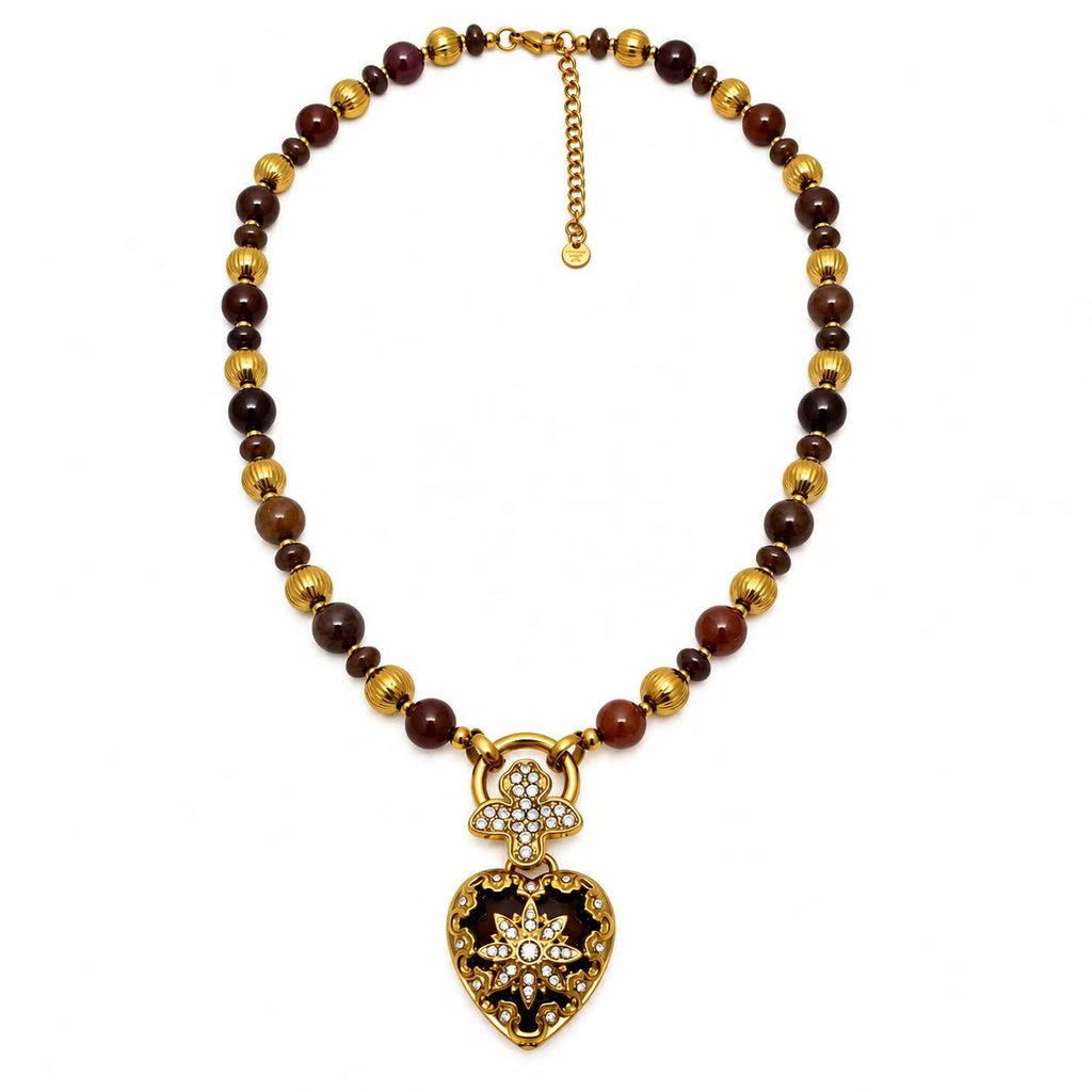 Collana Cuore Solare | 53cm | in acciaio inox